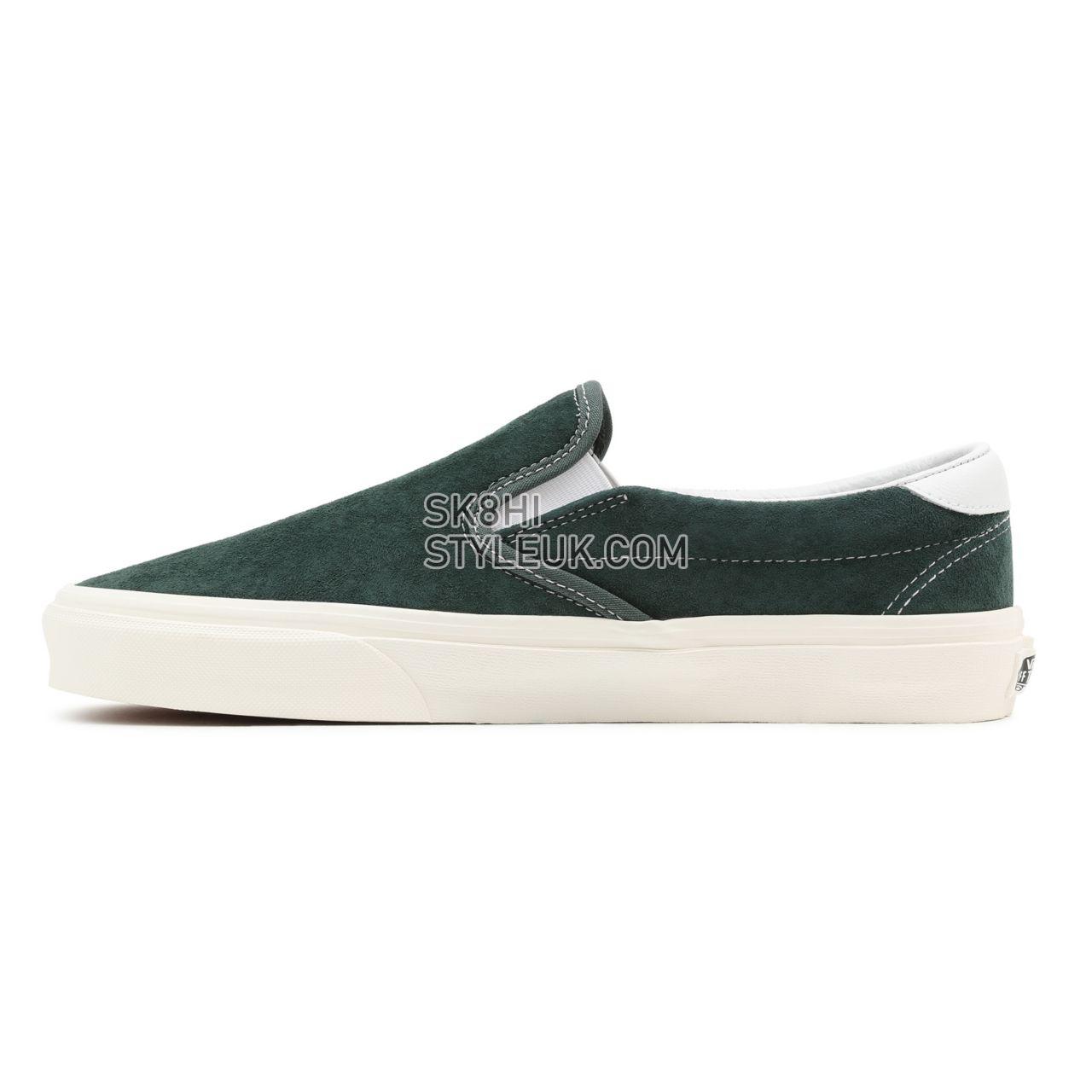 Vans Slip-On 59 Green Classic Mens Womens - (Pig Suede) Jungle Green/Snow White VN0A38GU94T Shoes