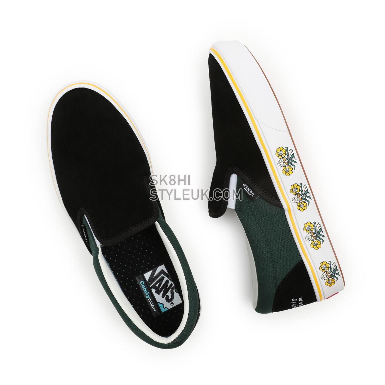 Vans Trip Outdoors ComfyCush Slip-On Black Classic Mens Womens - (Trip Outdoors) Black/Sycamore VN0A3WMD8WN Shoes