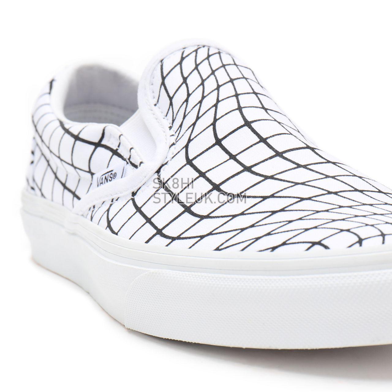 Vans U-Paint Classic Slip-On Black Classic Mens Womens - (U-Paint) warp checkerboard VN0A33TB9IA Shoes