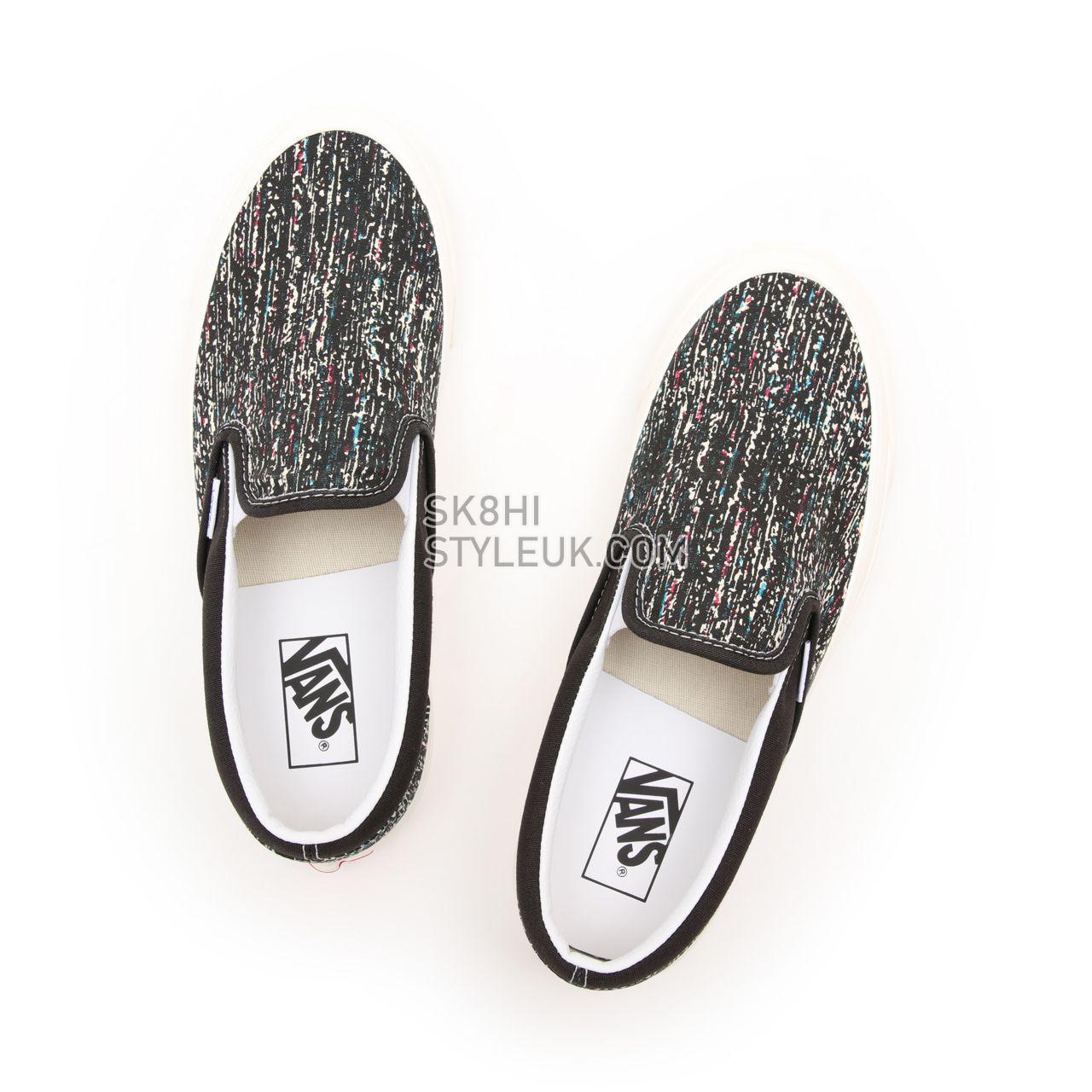 Vans Anaheim Factory Classic Slip-On 98 DX Black Classic Mens Womens - (Anaheim Factory) og black/og static print VN0A3JEX9IE Sh