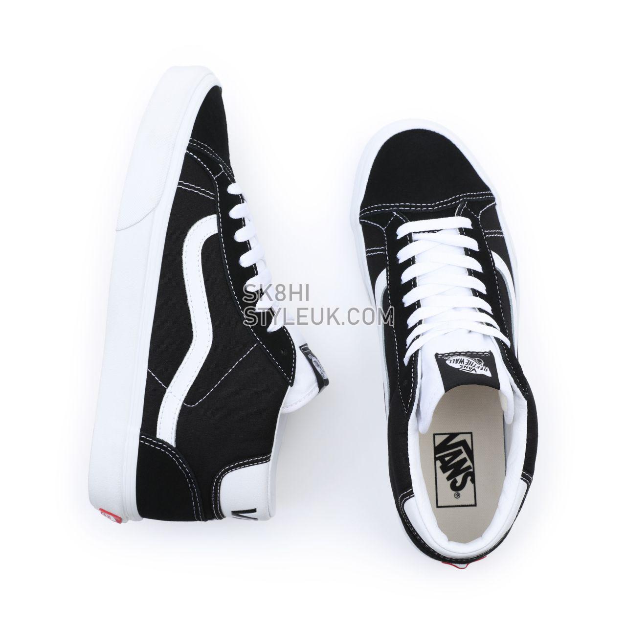 Vans Mid Skool 37 Black Classic Mens Womens - Black-True White VN0A3TKF6BT Shoes