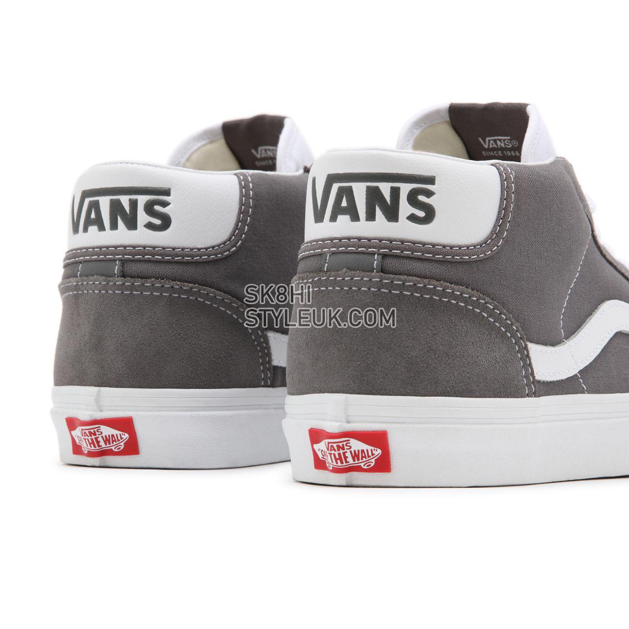 Vans Mid Skool 37 Grey Classic Mens Womens - Pewter/True White VN0A3TKF195 Shoes