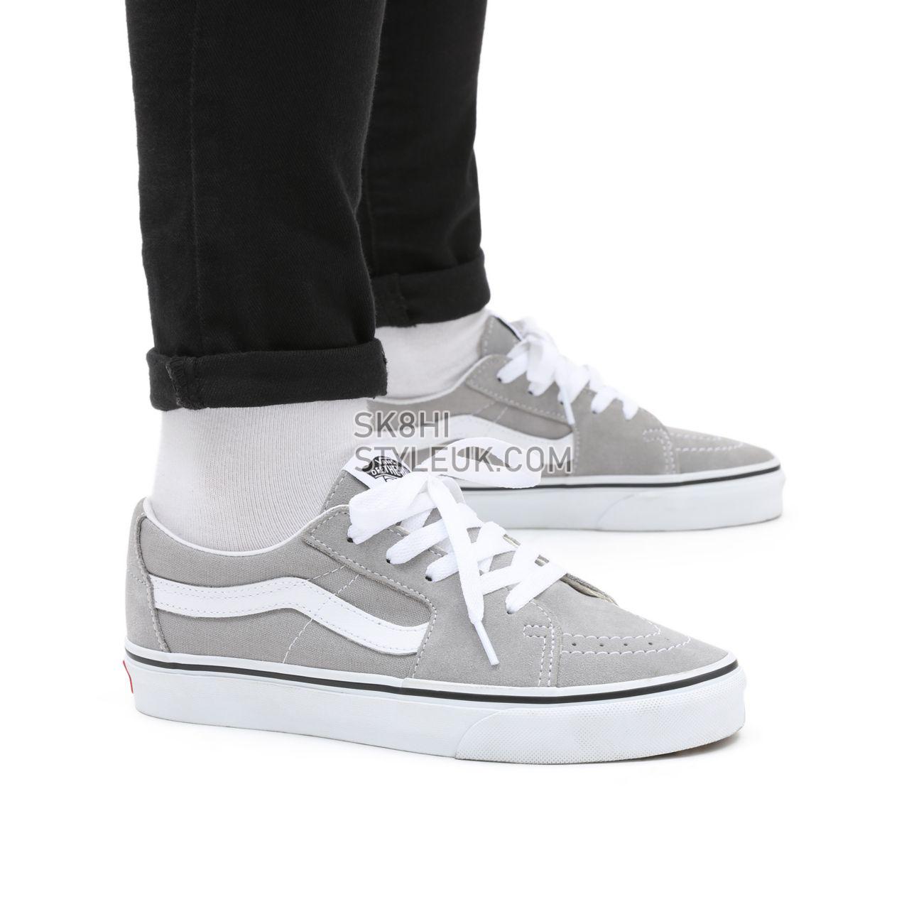 Vans Sk8-Low Beige Classic Mens Womens - Drizzle/True White VN0A4UUKIYP Shoes