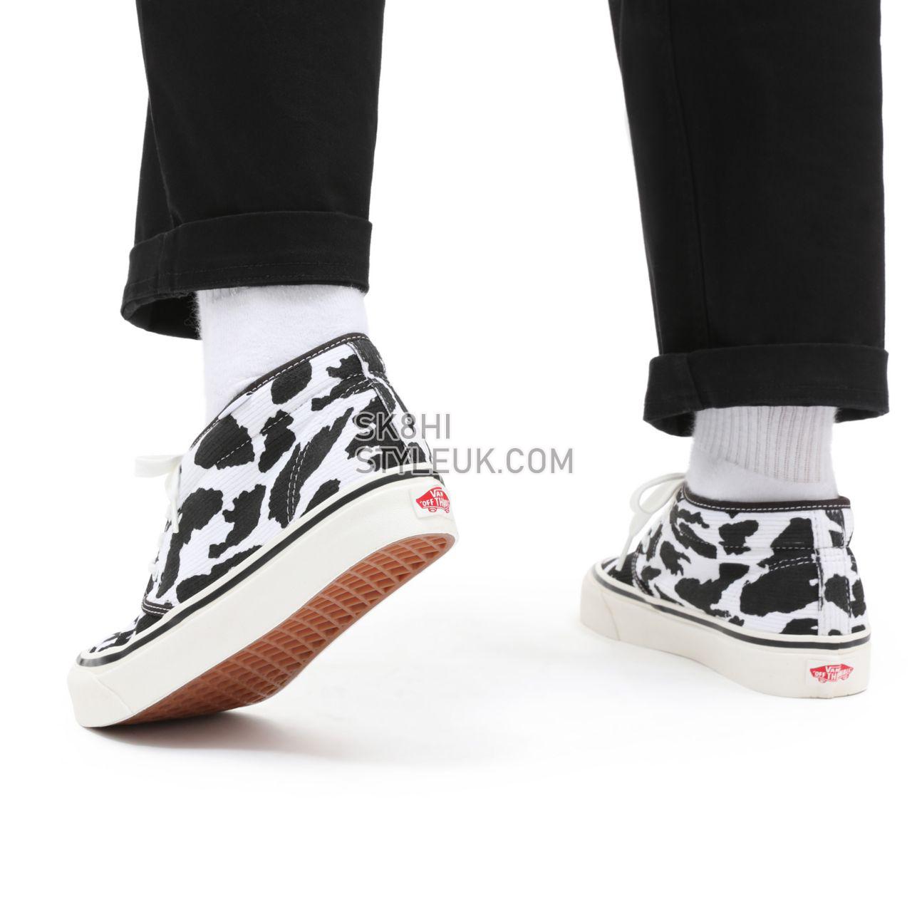 Vans Anaheim Factory Chukka 49 DX Black Classic Mens Womens - (Anaheim Factory) og white corduroy/og cow print VN0A4BTI9GP Shoes