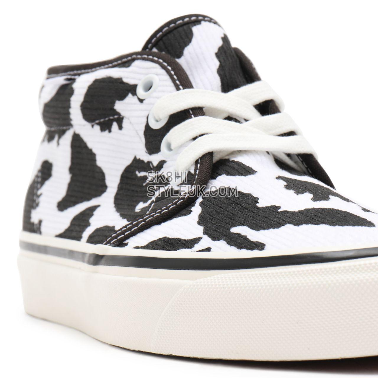 Vans Anaheim Factory Chukka 49 DX Black Classic Mens Womens - (Anaheim Factory) og white corduroy/og cow print VN0A4BTI9GP Shoes