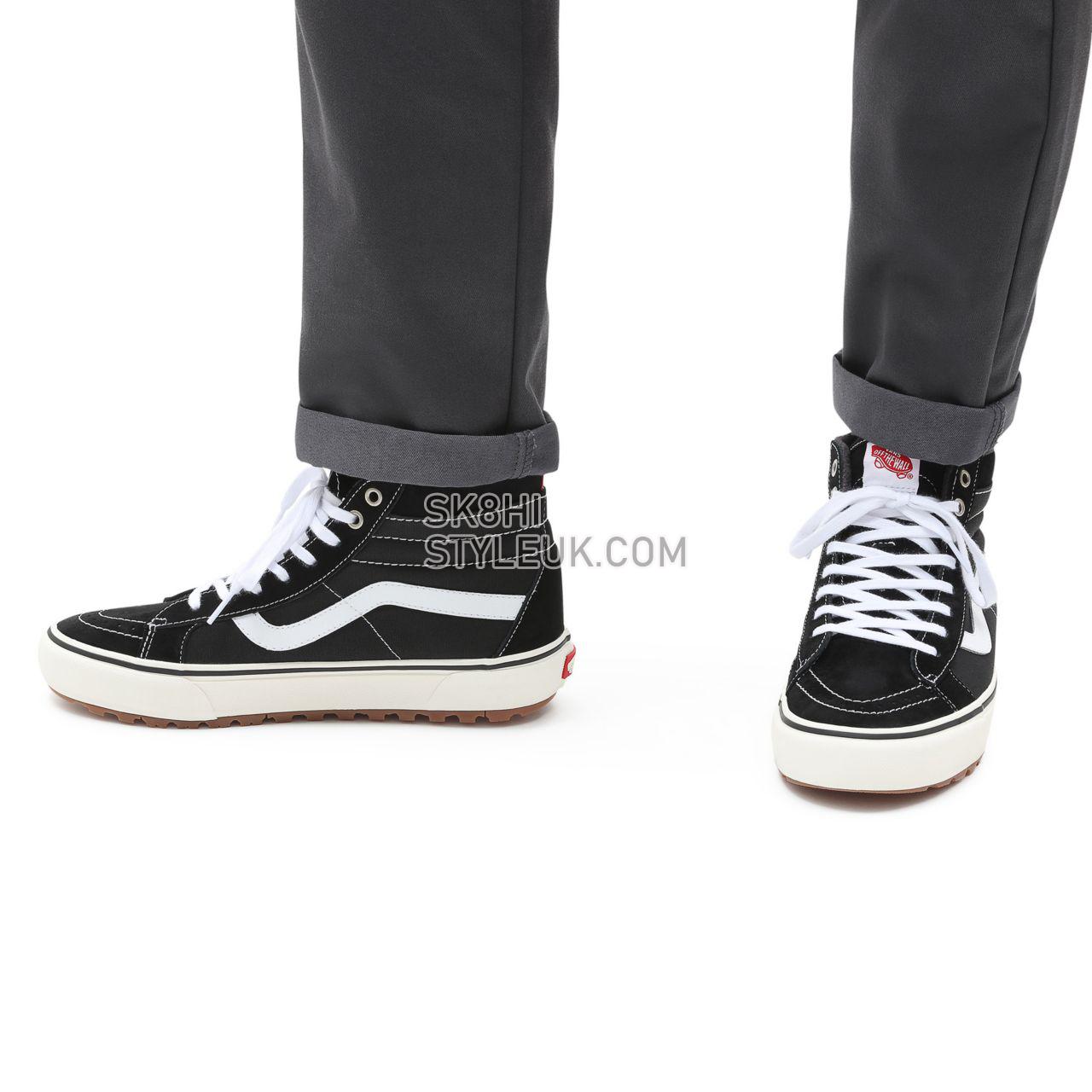 Vans Sk8-Hi MTE-1 Black Classic Mens Womens - Black-True White VN0A5HZY6BT Shoes