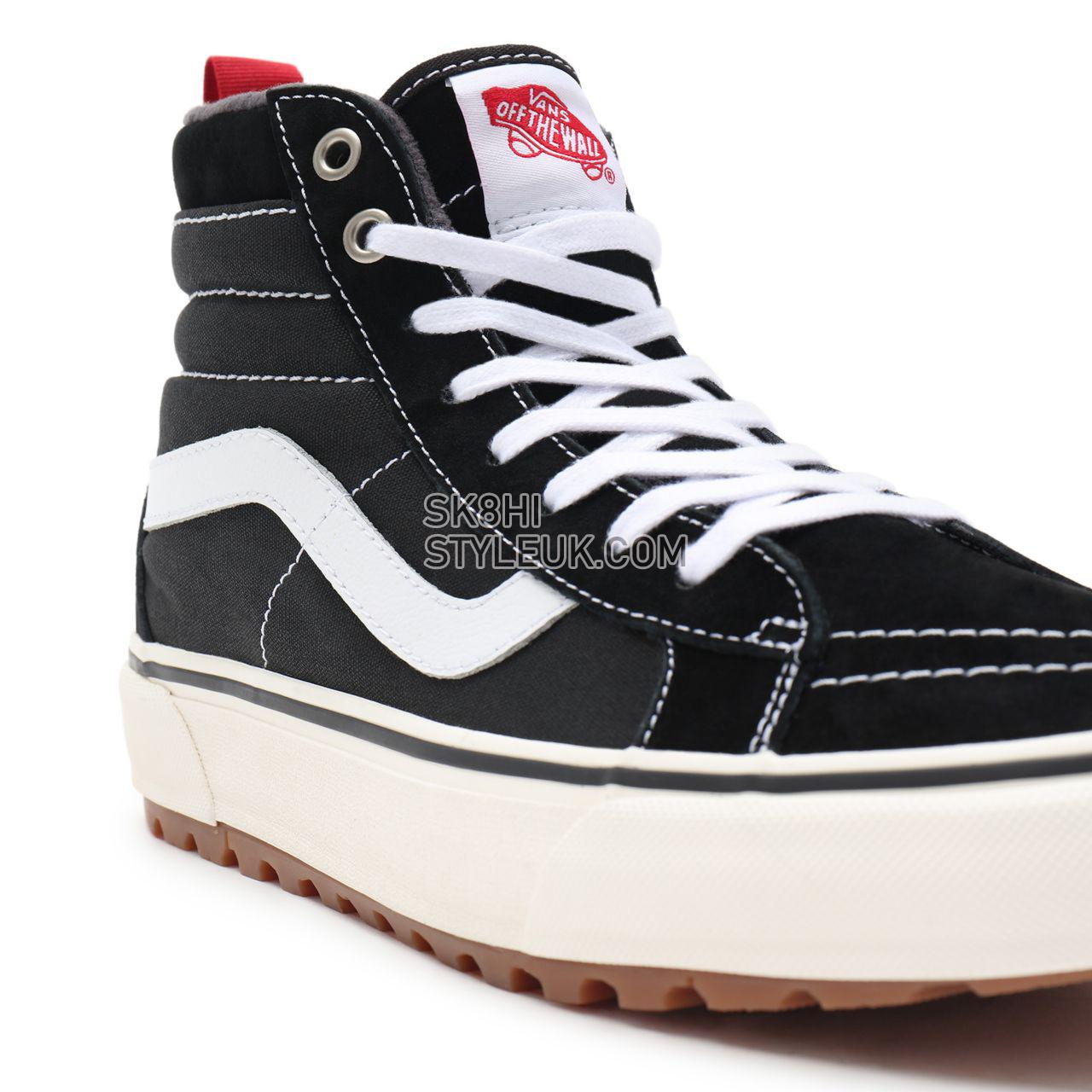 Vans Sk8-Hi MTE-1 Black Classic Mens Womens - Black-True White VN0A5HZY6BT Shoes