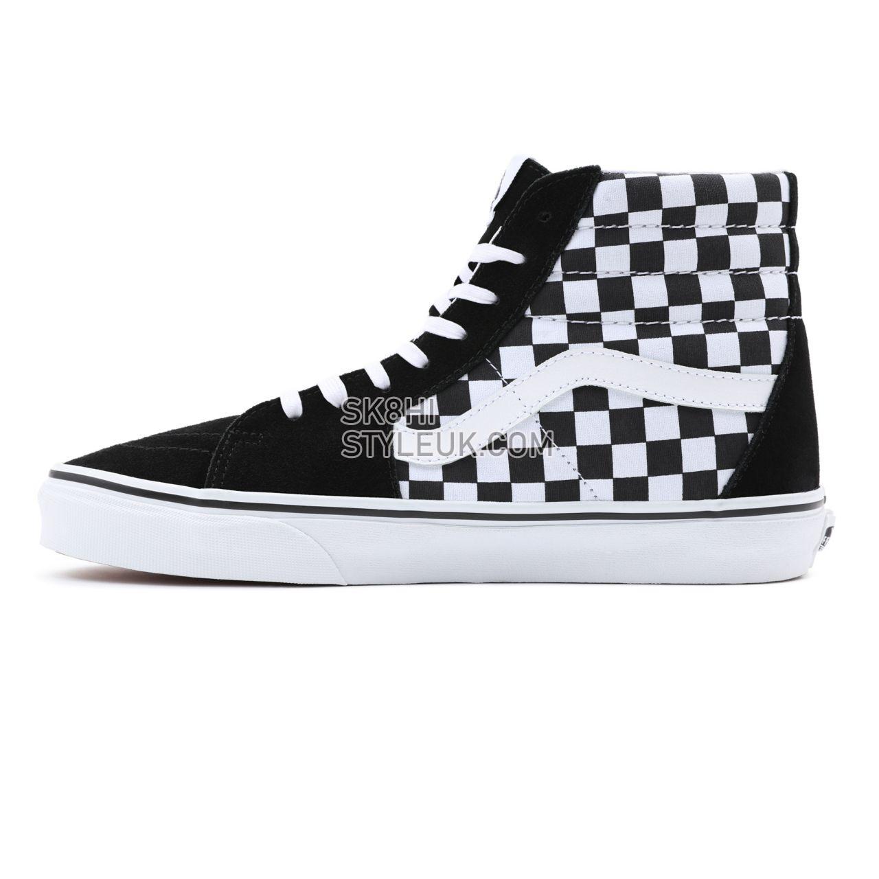 Vans Checkerboard SK8-Hi Black Classic Mens Womens - (Checkerboard) Black VN0A32QGHRK Shoes