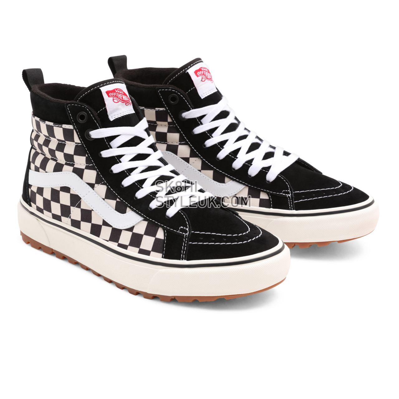 Vans Sk8-Hi MTE-1 Black Classic Mens Womens - Blk/White/Checkerboard VN0A5HZYA04 Shoes