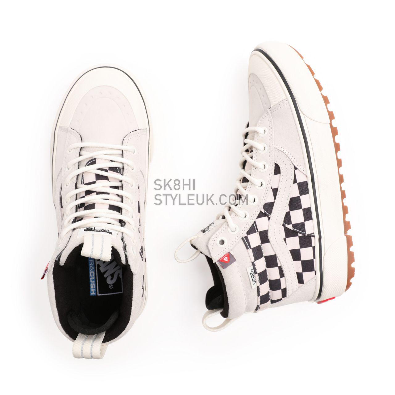 Vans Sk8-Hi MTE-2 Black Classic Mens Womens - Marshmallow/Checkerboard VN0A5HZZ6LC Shoes