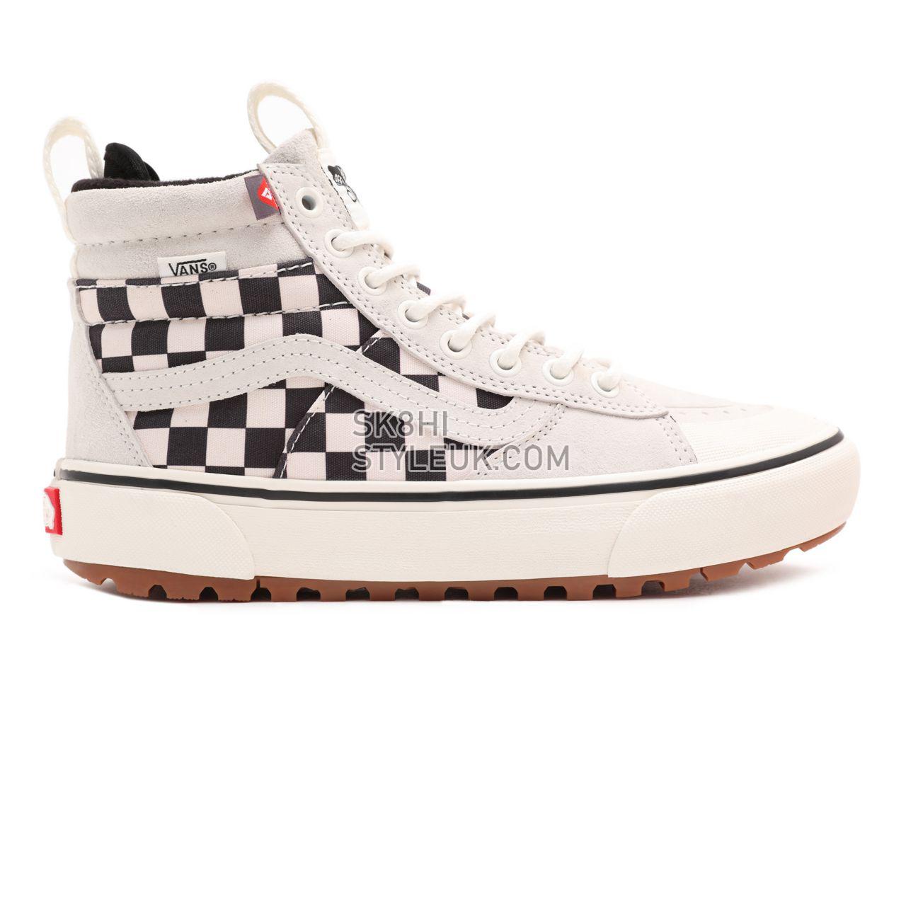 Vans Sk8-Hi MTE-2 Black Classic Mens Womens - Marshmallow/Checkerboard VN0A5HZZ6LC Shoes