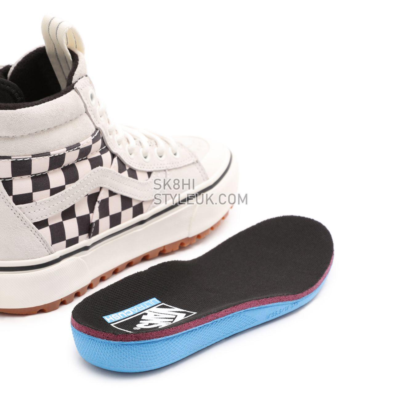 Vans Sk8-Hi MTE-2 Black Classic Mens Womens - Marshmallow/Checkerboard VN0A5HZZ6LC Shoes