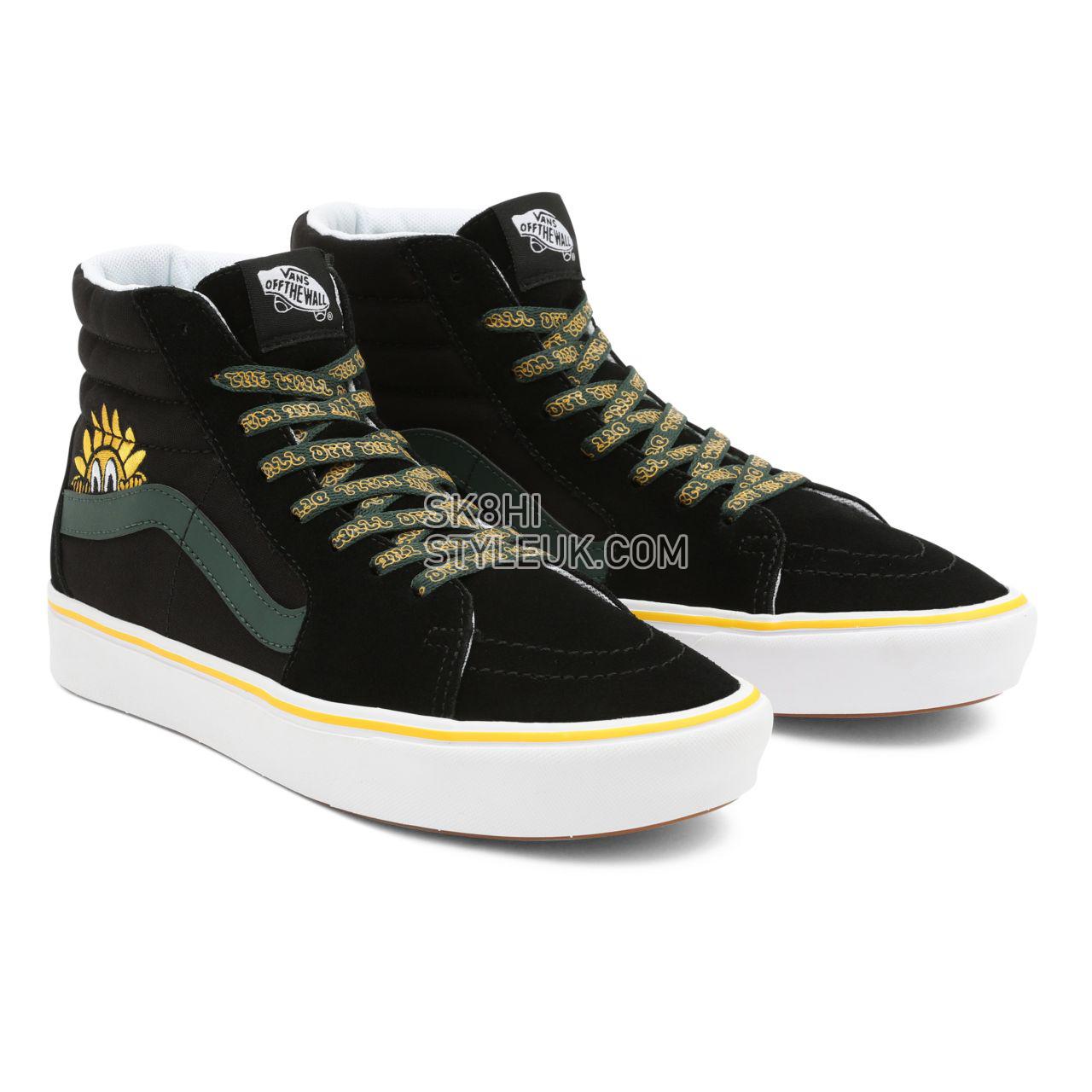 Vans Trip Outdoors ComfyCush Sk8-Hi Black Classic Mens Womens - (Trip Outdoors) Black/Sycamore VN0A3WMB8WN Shoes