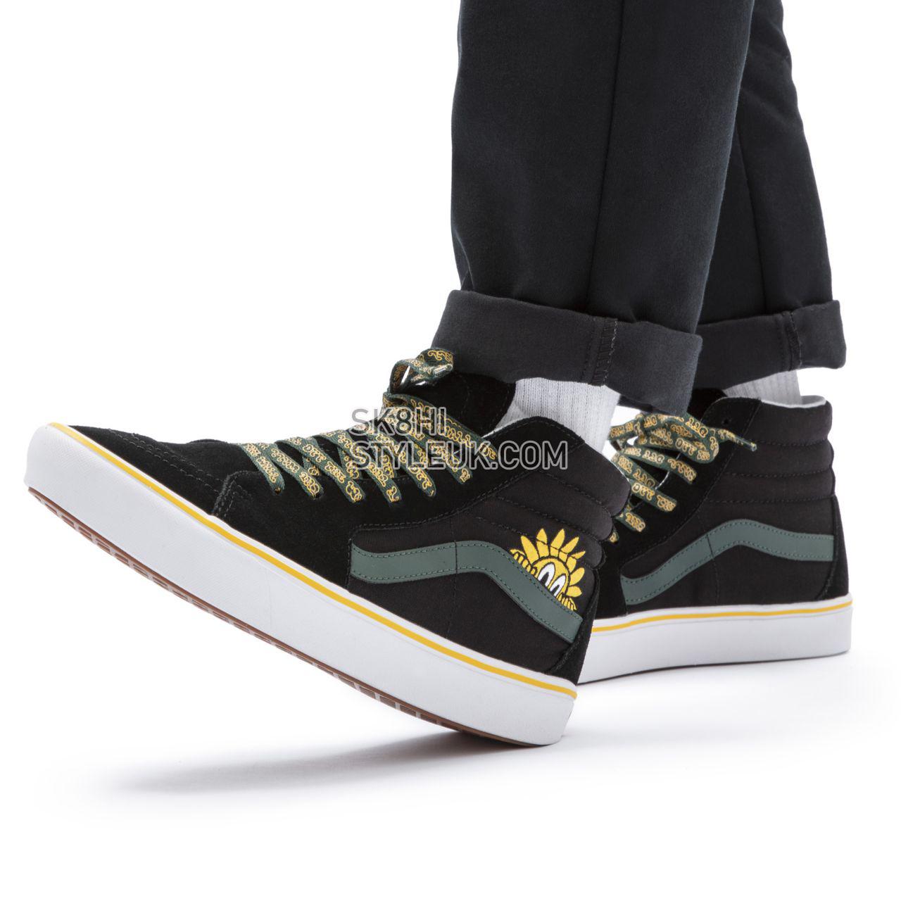 Vans Trip Outdoors ComfyCush Sk8-Hi Black Classic Mens Womens - (Trip Outdoors) Black/Sycamore VN0A3WMB8WN Shoes