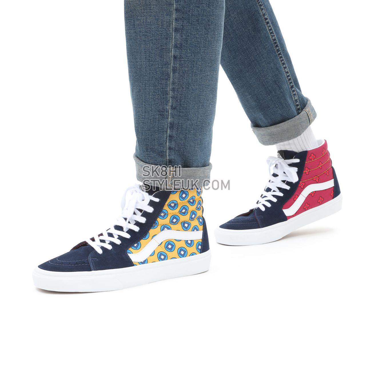 Vans Tie Print Mix Sk8-Hi Multicolour Classic Mens Womens - (Tie Print Mix) dress blues/multi VN0A32QG9Z3 Shoes