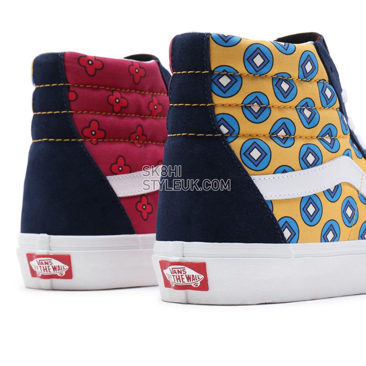 Vans Tie Print Mix Sk8-Hi Multicolour Classic Mens Womens - (Tie Print Mix) dress blues/multi VN0A32QG9Z3 Shoes