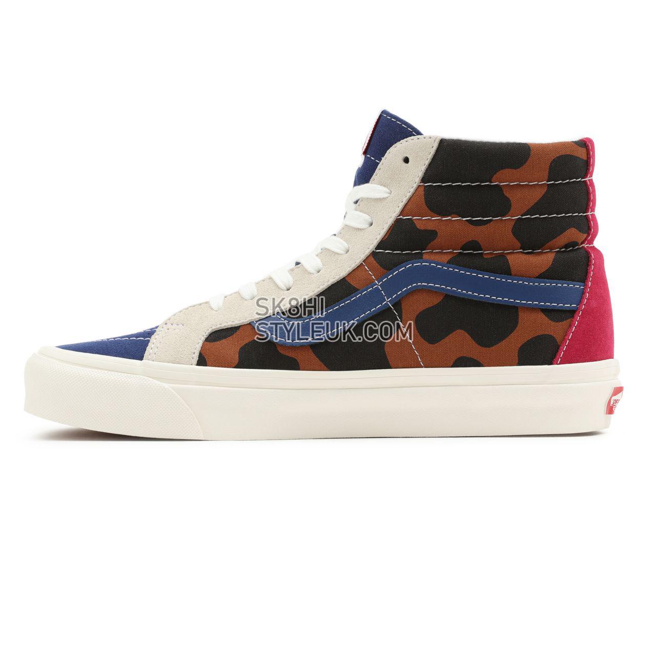 Vans Anaheim Factory Sk8-Hi 38 DX Multicolour Classic Mens Womens - (Anaheim Factory) Animal Mix/Black VN0A5KRI96M Shoes