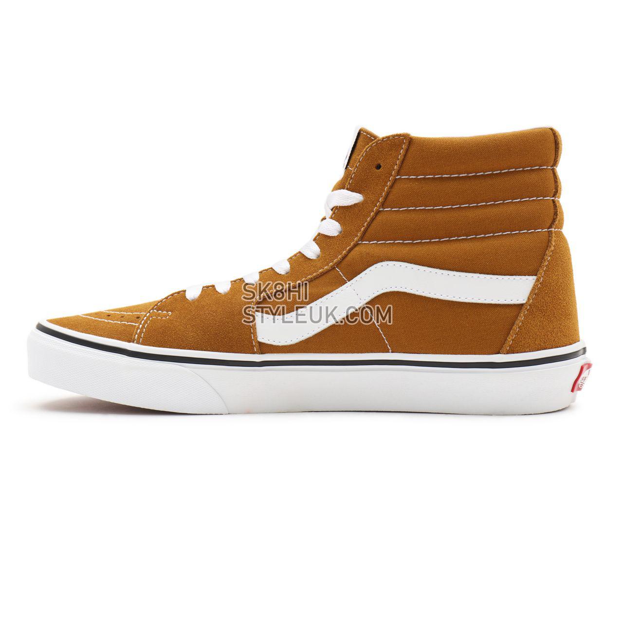 Vans Sk8-Hi Brown Classic Mens Womens - golden brown/true white VN0A32QG9GE Shoes