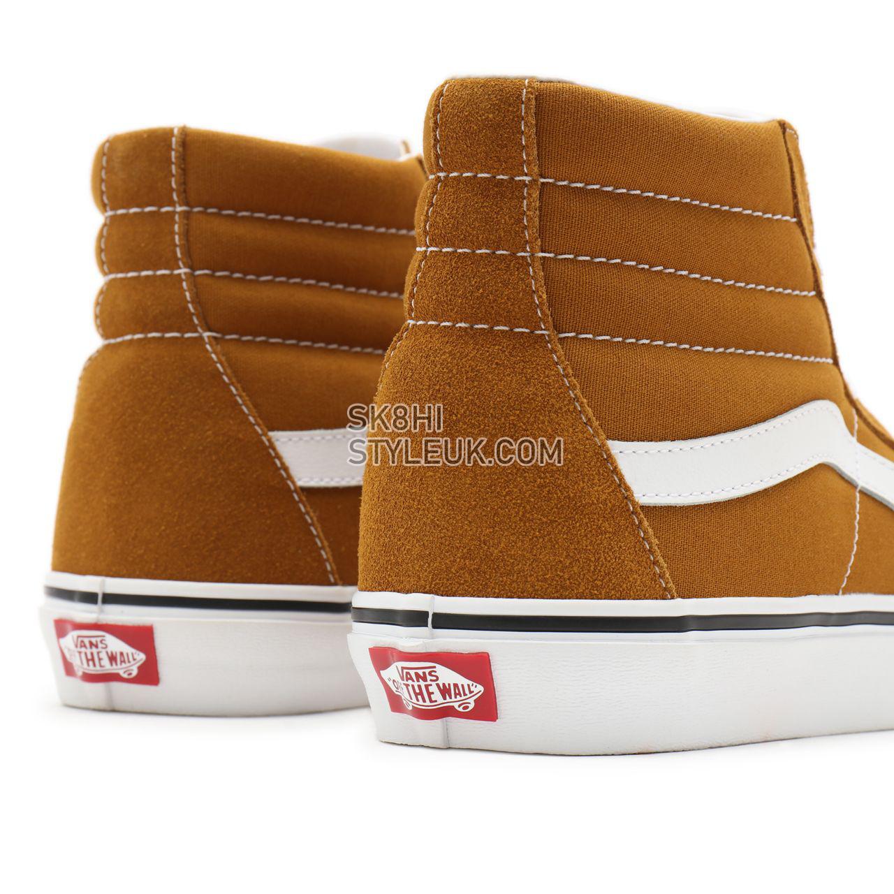 Vans Sk8-Hi Brown Classic Mens Womens - golden brown/true white VN0A32QG9GE Shoes