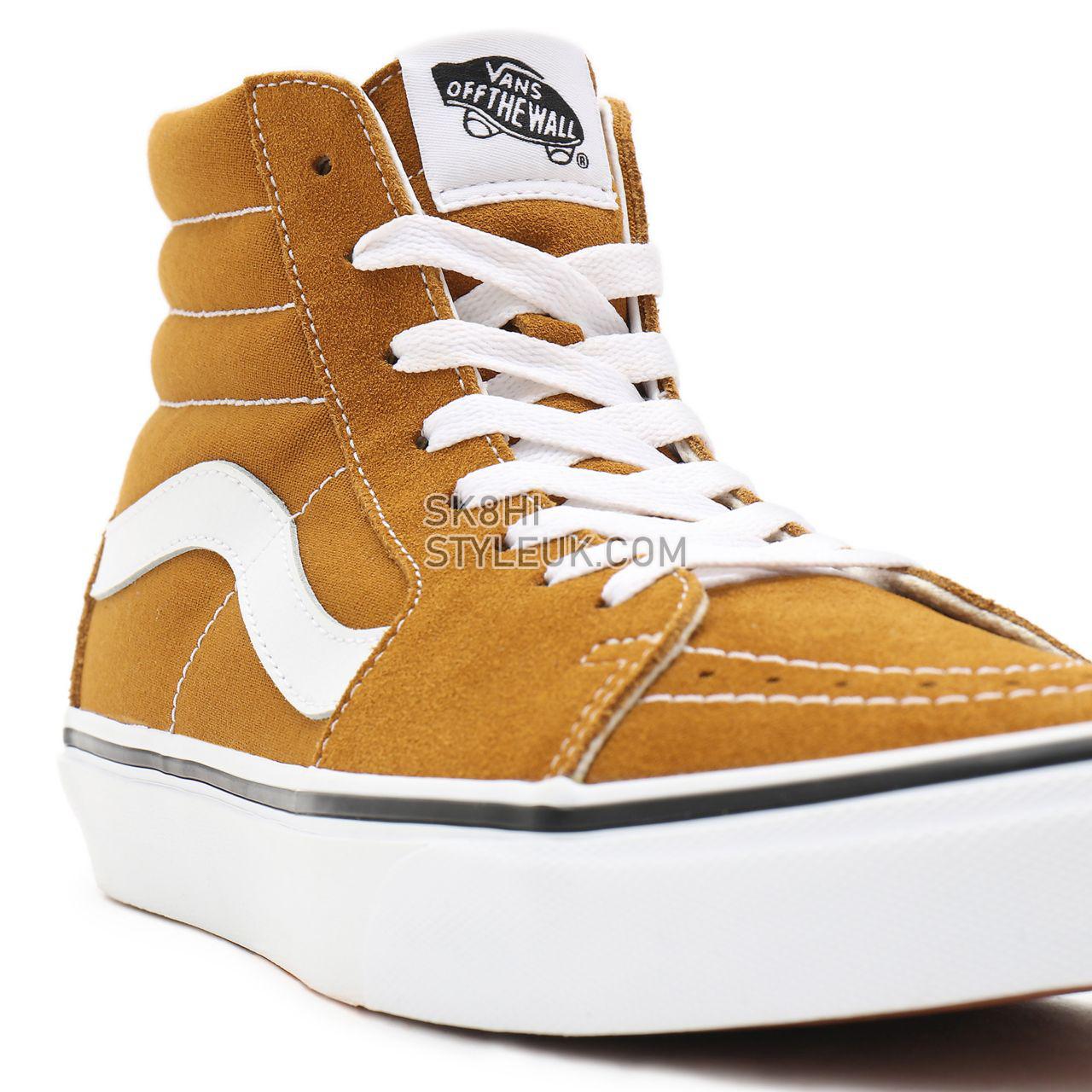 Vans Sk8-Hi Brown Classic Mens Womens - golden brown/true white VN0A32QG9GE Shoes