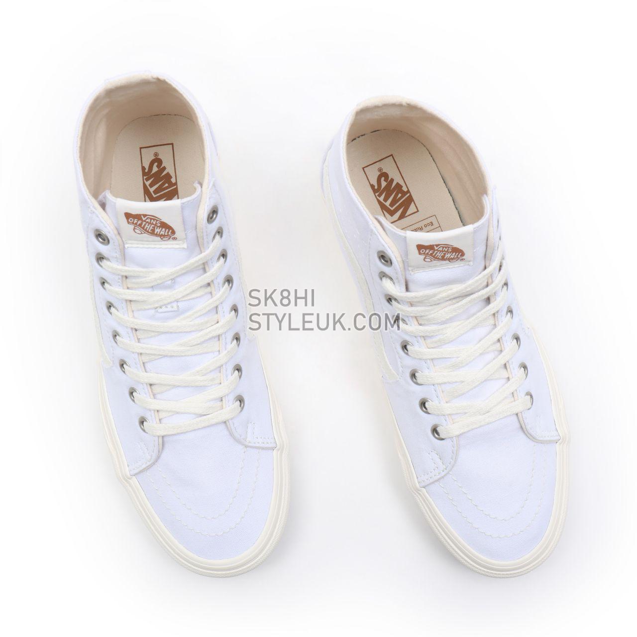 Vans Eco Theory Sk8-Hi Tapered White Classic Mens Womens - (Eco Theory) white/natural VN0A4U169FQ Shoes