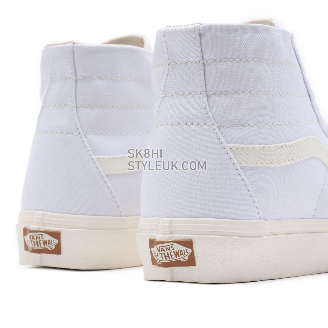 Vans Eco Theory Sk8-Hi Tapered White Classic Mens Womens - (Eco Theory) white/natural VN0A4U169FQ Shoes