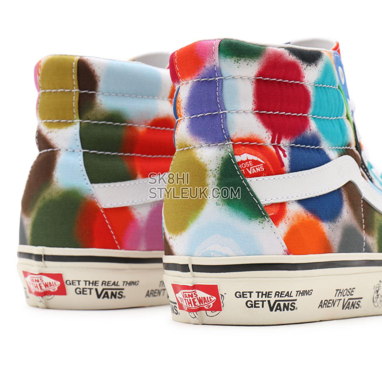 Vans Anaheim Factory Sk8-Hi 38 DX Multicolour Classic Mens Womens - (Anaheim Factory) spray spots/marshmallow VN0A38GF9XQ Shoes