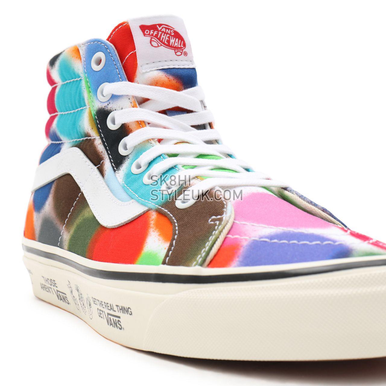 Vans Anaheim Factory Sk8-Hi 38 DX Multicolour Classic Mens Womens - (Anaheim Factory) spray spots/marshmallow VN0A38GF9XQ Shoes