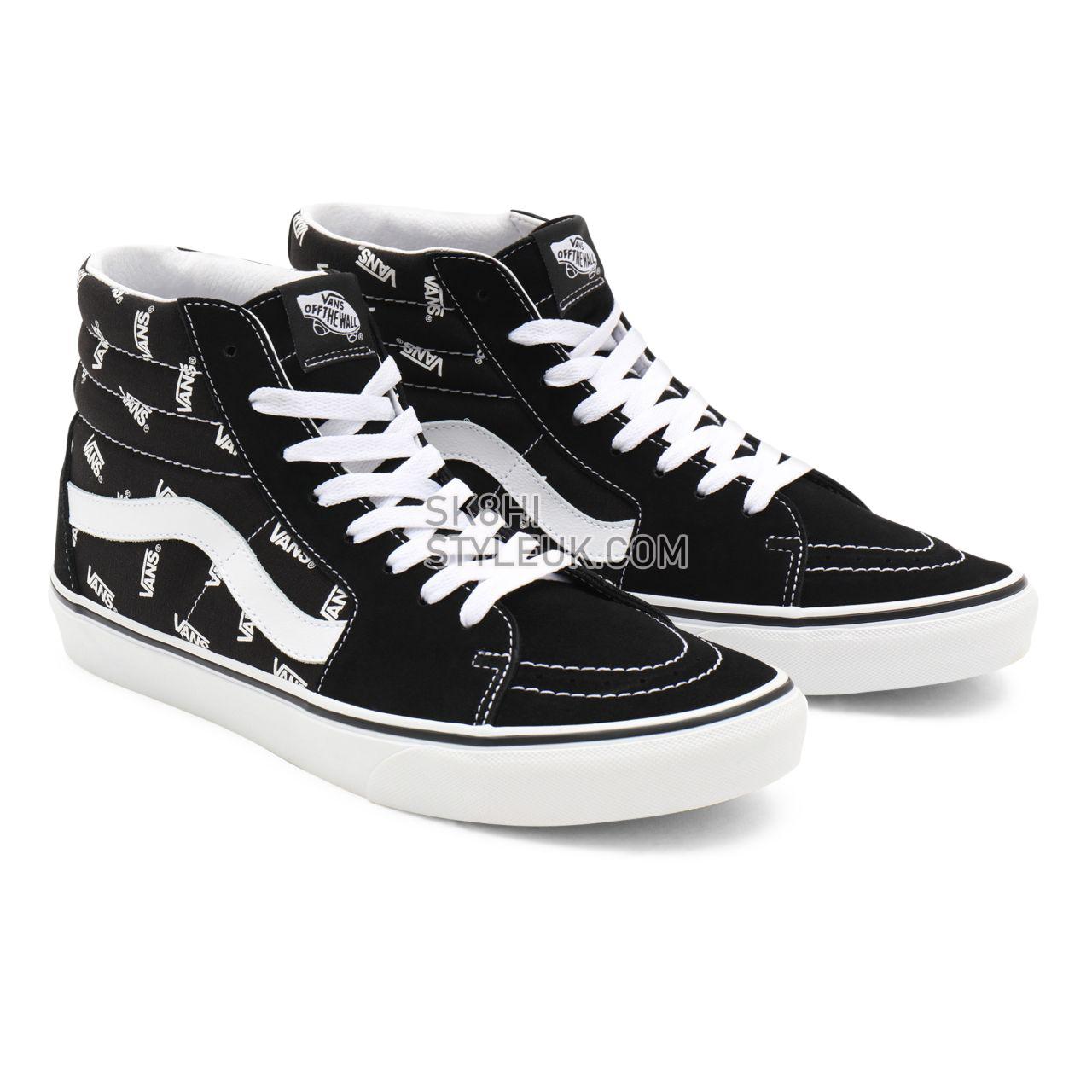 Vans Sk8-Hi Black Classic Mens Womens - (Vans) Black/True White VN0A32QGQW7 Shoes