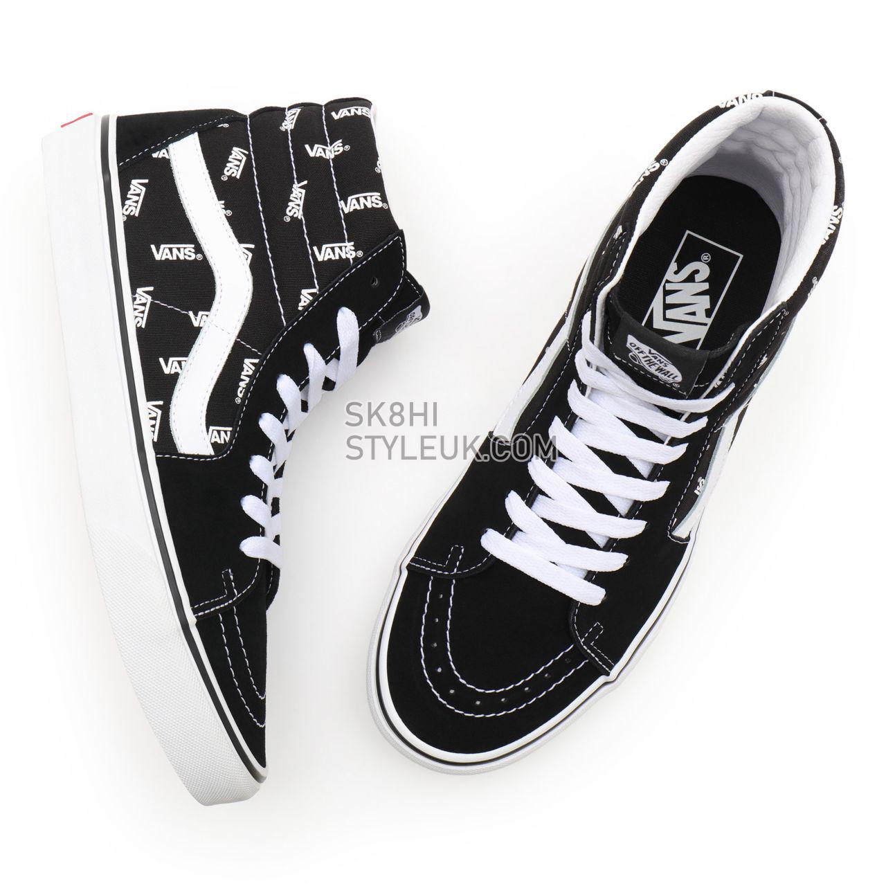 Vans Sk8-Hi Black Classic Mens Womens - (Vans) Black/True White VN0A32QGQW7 Shoes