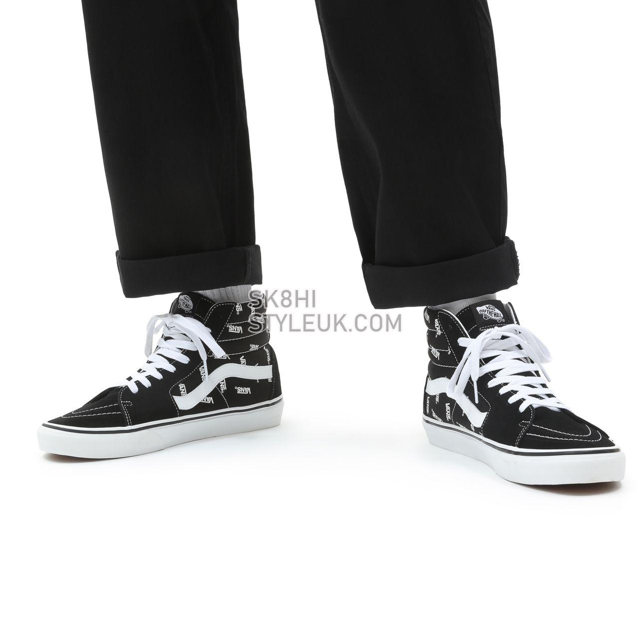 Vans Sk8-Hi Black Classic Mens Womens - (Vans) Black/True White VN0A32QGQW7 Shoes