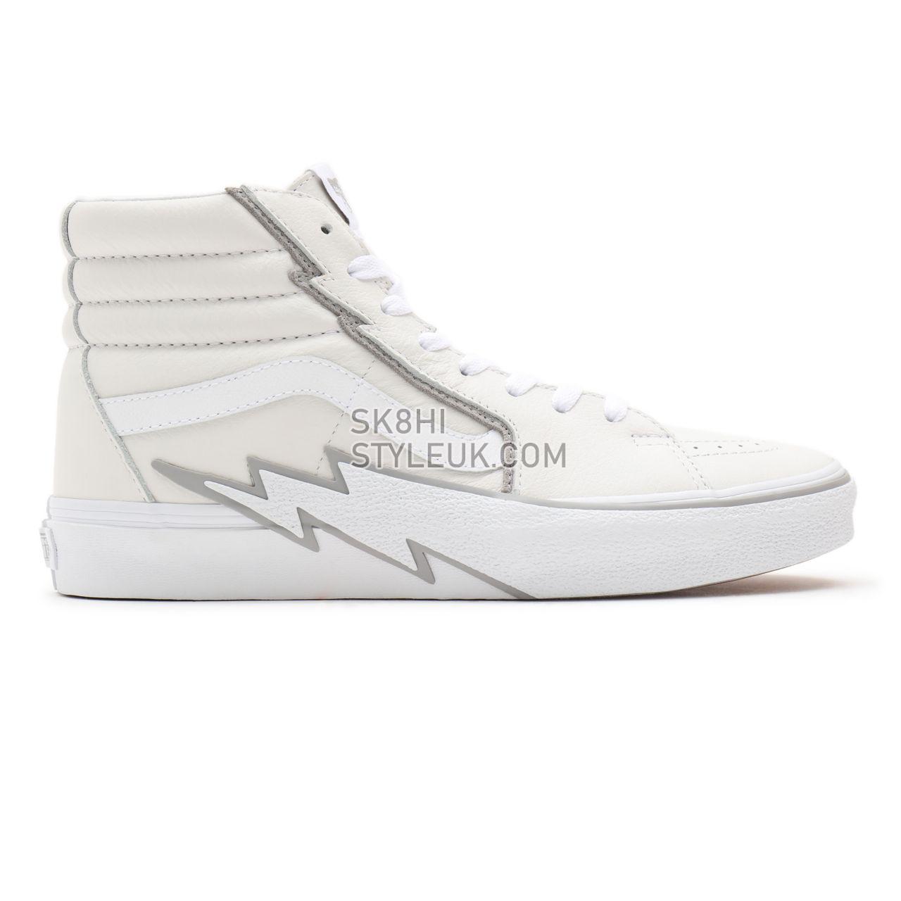 Vans Sk8-Hi Bolt White Classic Mens Womens - true white/drizzle VN0A5JIVXP3 Shoes