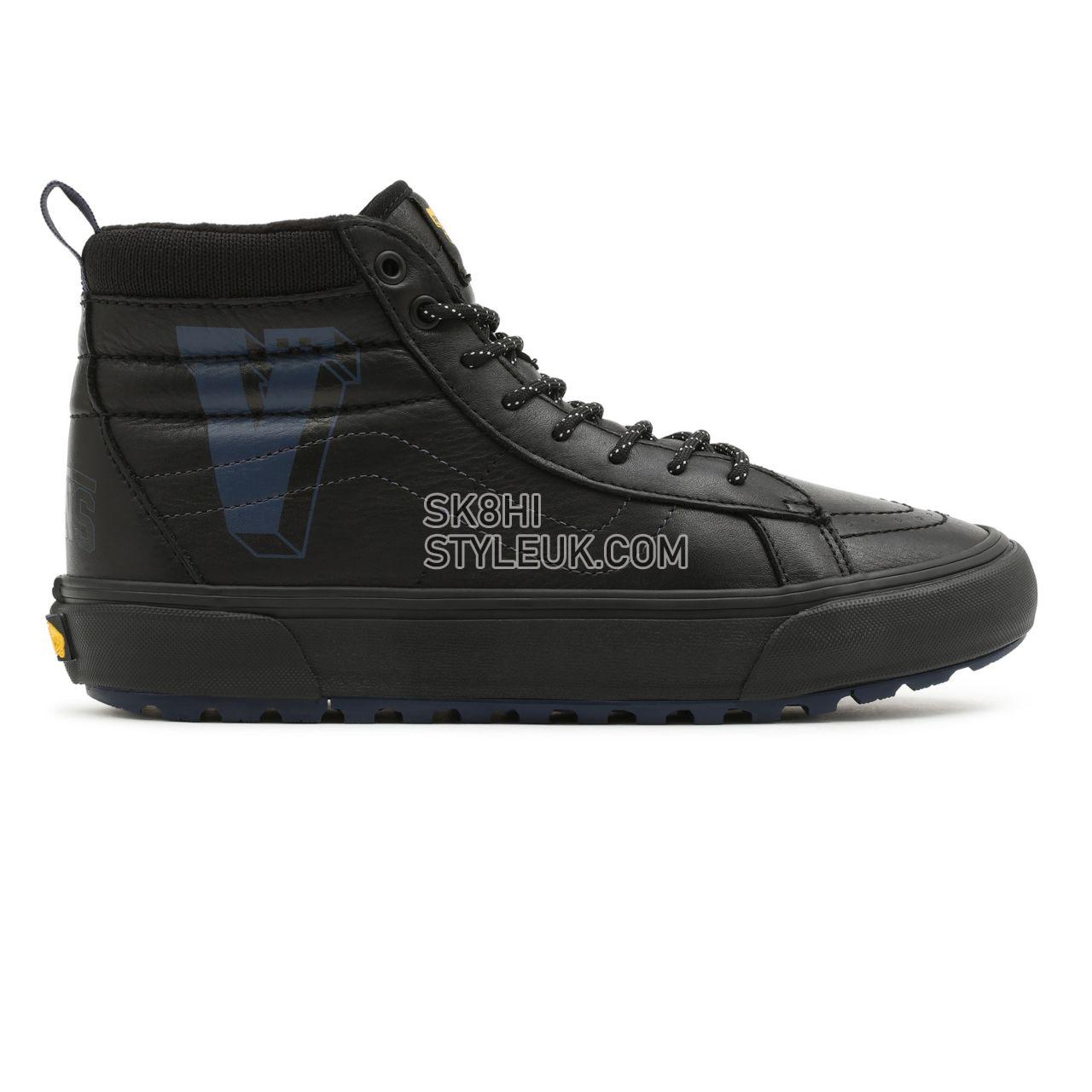 Vans Varsity Sk8-Hi MTE-1 Black Classic Mens Womens - (Varsity) Varsity Black/Dress Blues VN0A5HZYA5O Shoes