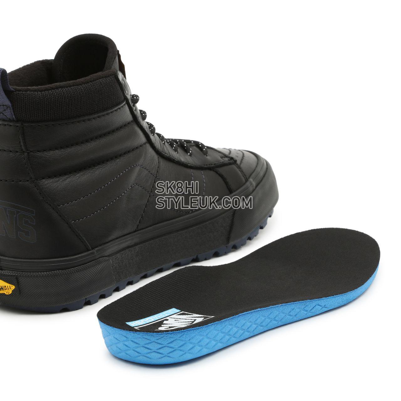 Vans Varsity Sk8-Hi MTE-1 Black Classic Mens Womens - (Varsity) Varsity Black/Dress Blues VN0A5HZYA5O Shoes