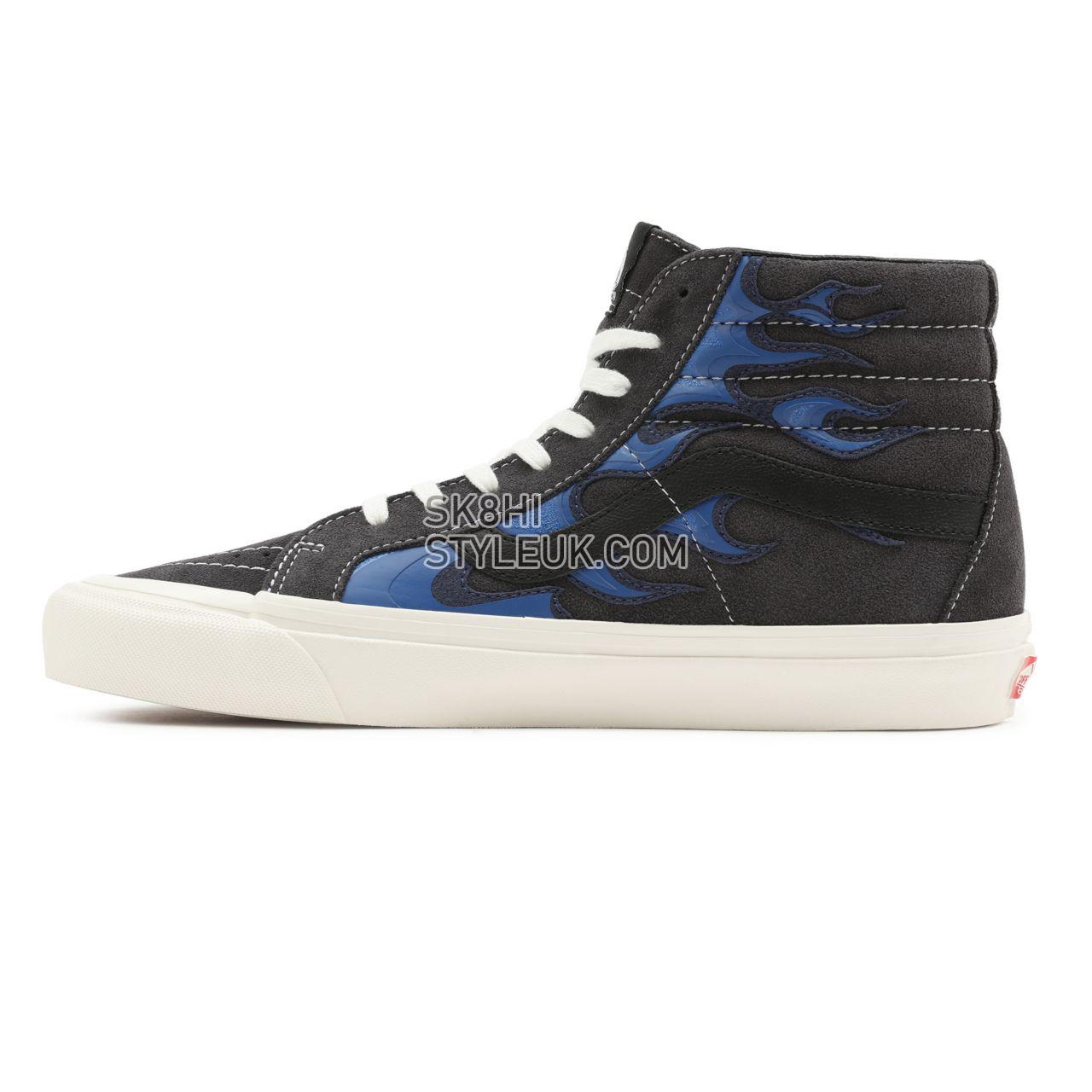 Vans Anaheim Factory Sk8-Hi 38 DX Blue Classic Mens Womens - (Anaheim Factory) Layered Flame VN0A5KRI97C Shoes