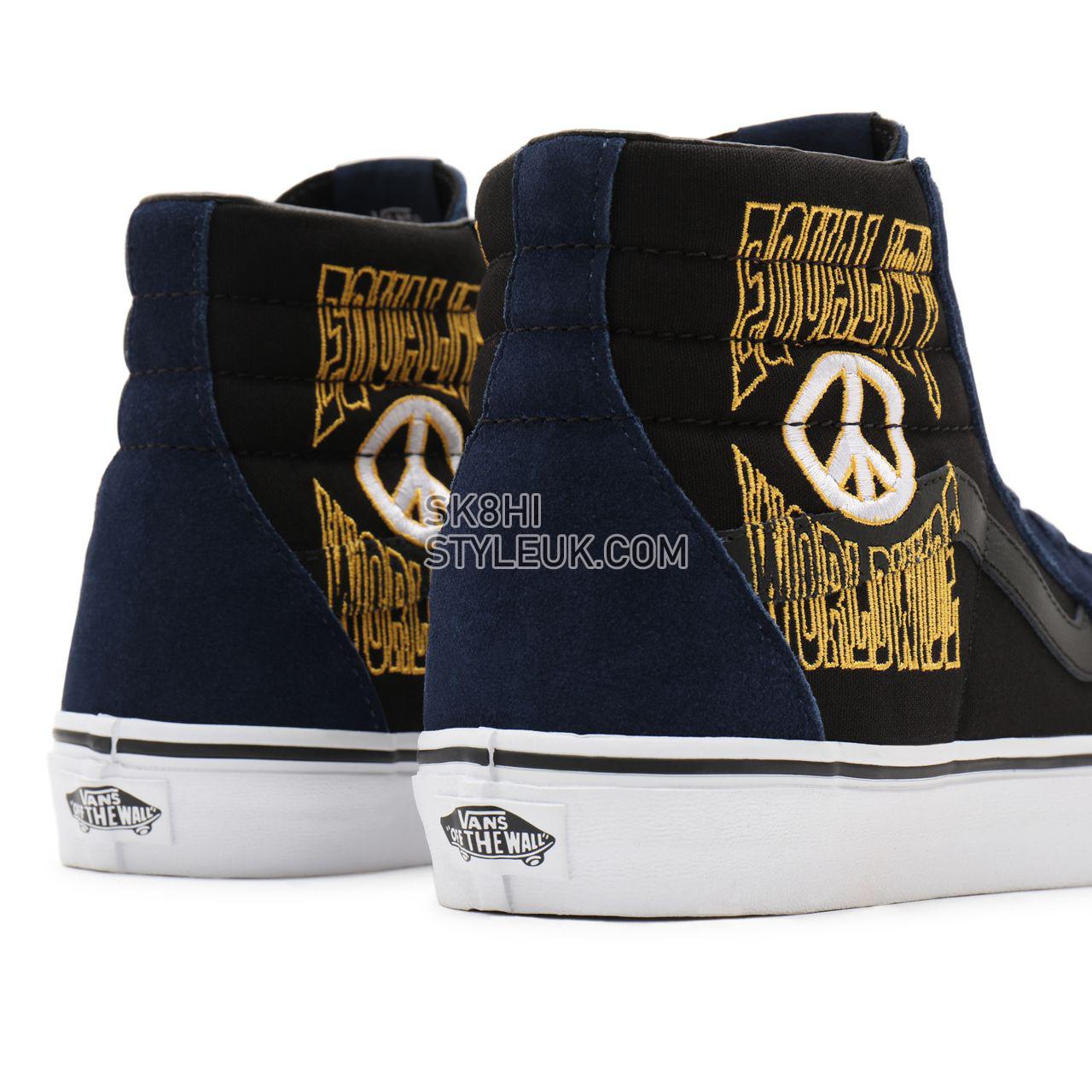 Vans Take A Stand Sk8-Hi Blue Classic Mens Womens - (Take A Stand) dress blues/black VN0A32QG9YJ Shoes