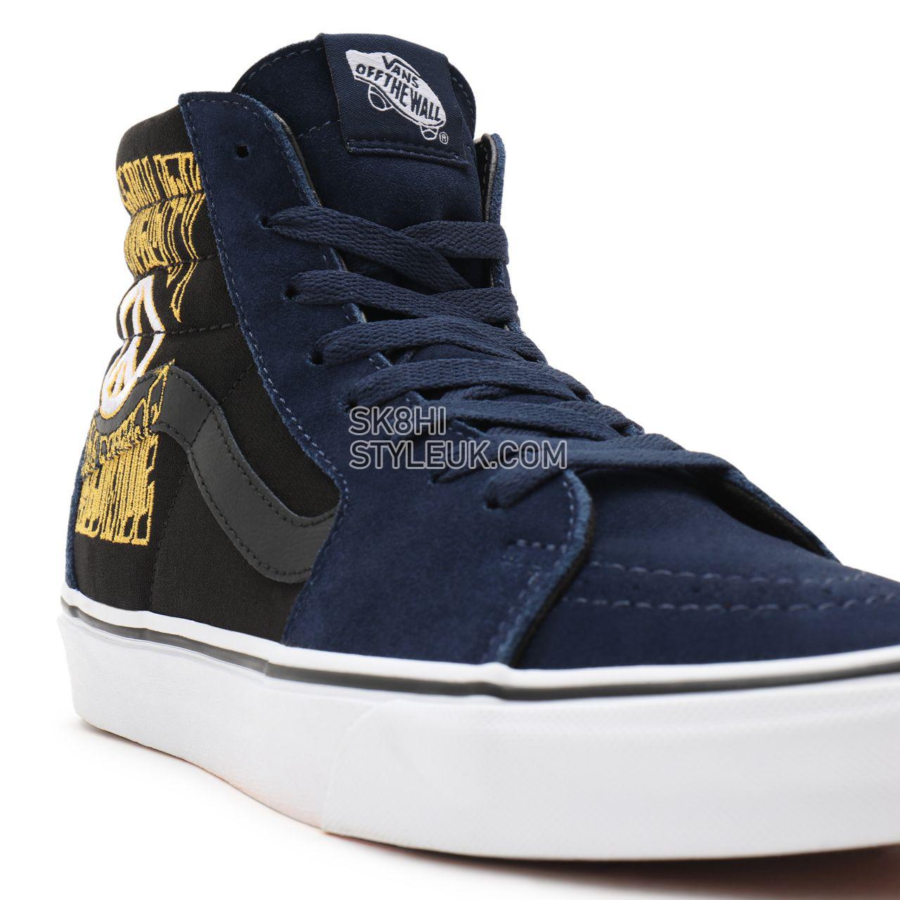 Vans Take A Stand Sk8-Hi Blue Classic Mens Womens - (Take A Stand) dress blues/black VN0A32QG9YJ Shoes