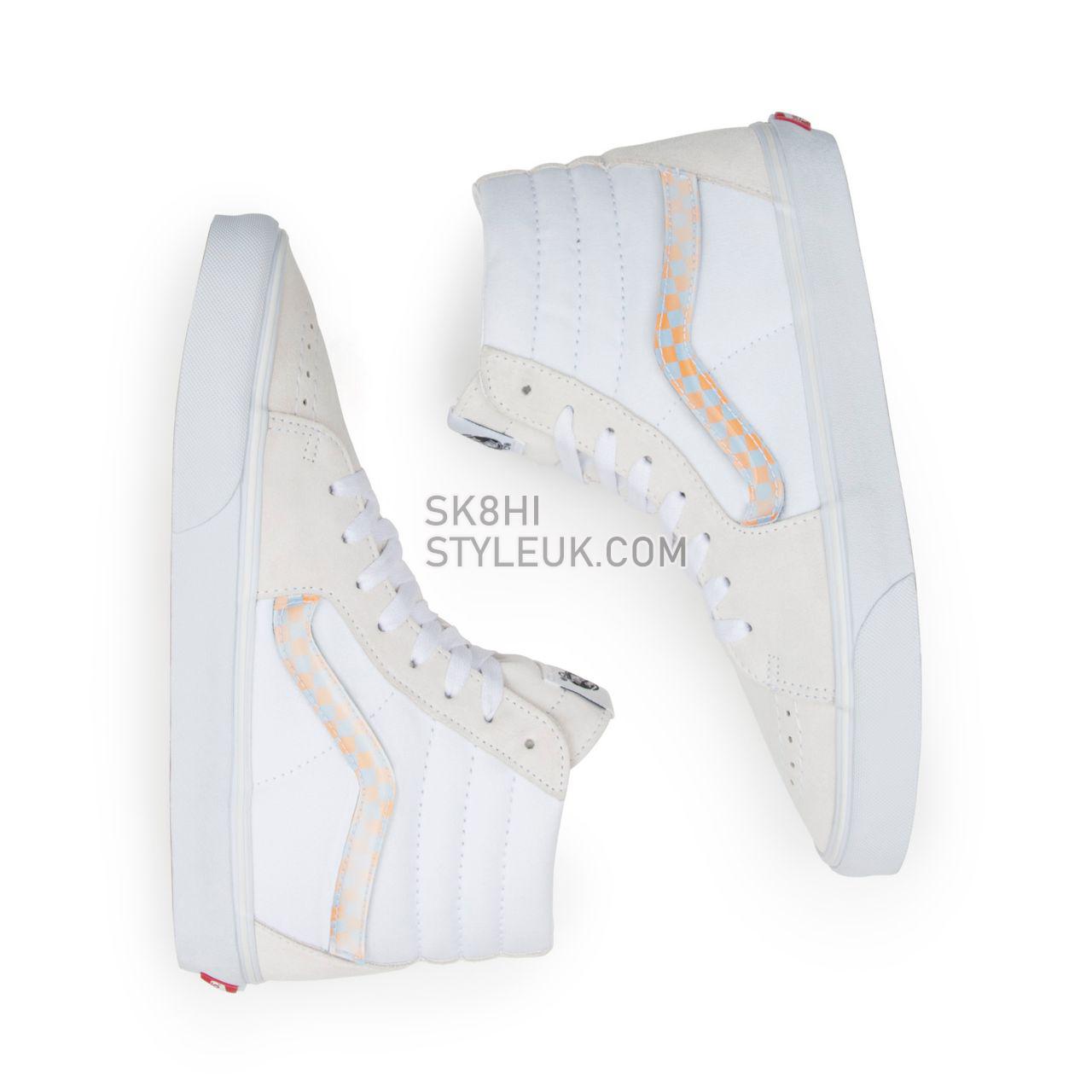 Vans Lenticular Sidestripe Sk8-Hi White Classic Mens Womens - (Lenticular Sidestripe) Blanc De Blanc/True White VN0A5KRHA53 Shoe