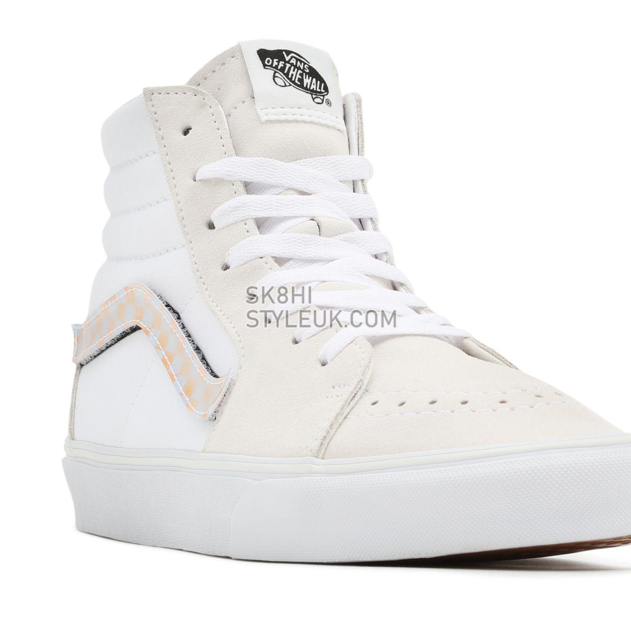 Vans Lenticular Sidestripe Sk8-Hi White Classic Mens Womens - (Lenticular Sidestripe) Blanc De Blanc/True White VN0A5KRHA53 Shoe