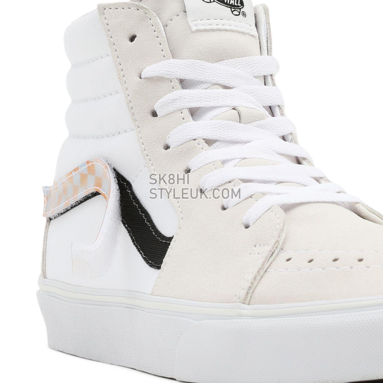 Vans Lenticular Sidestripe Sk8-Hi White Classic Mens Womens - (Lenticular Sidestripe) Blanc De Blanc/True White VN0A5KRHA53 Shoe