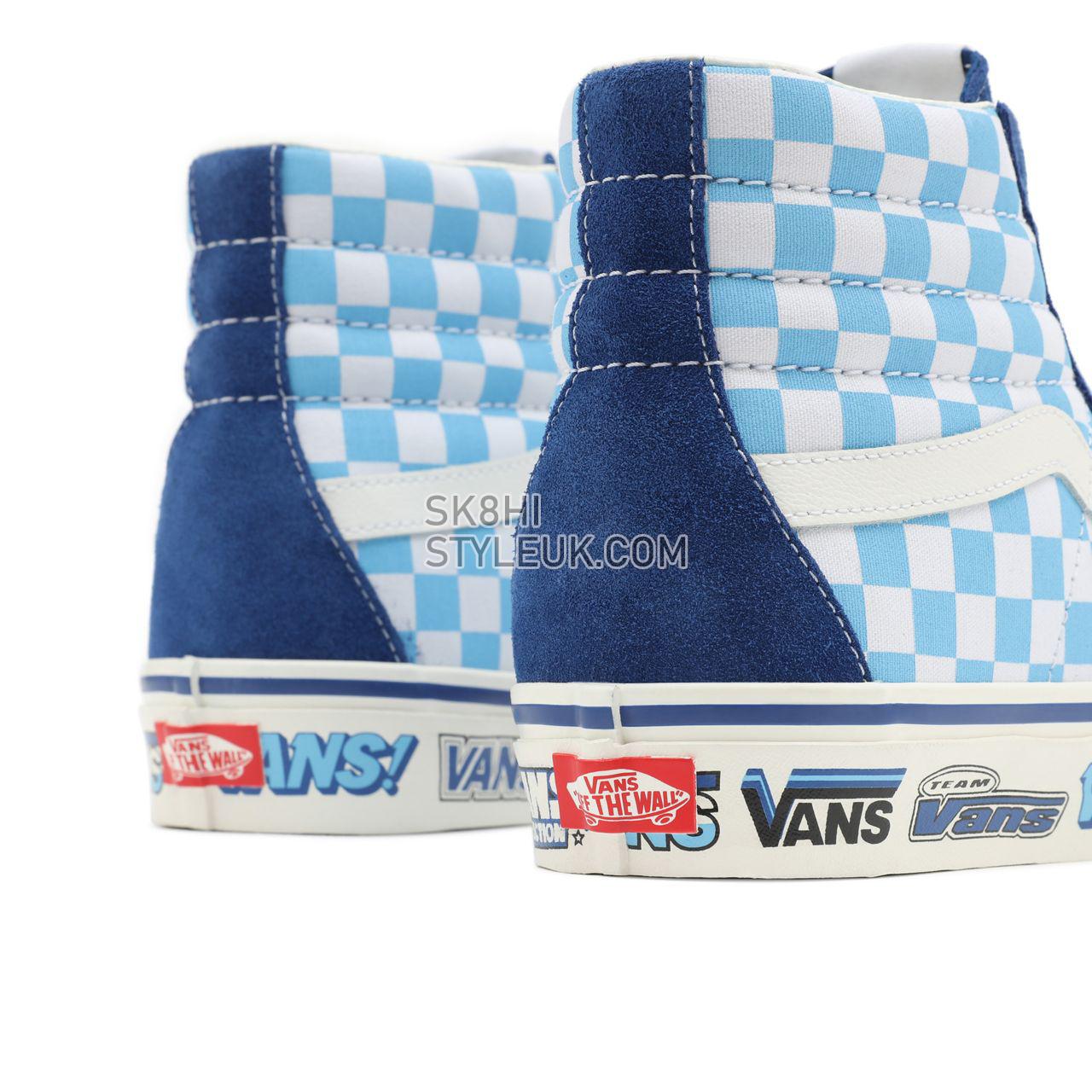 Vans Anaheim Factory Sk8-Hi 38 DX Blue Classic Mens Womens - (Anaheim Factory) Freestyle/True Blue VN0A5KRIA5I Shoes