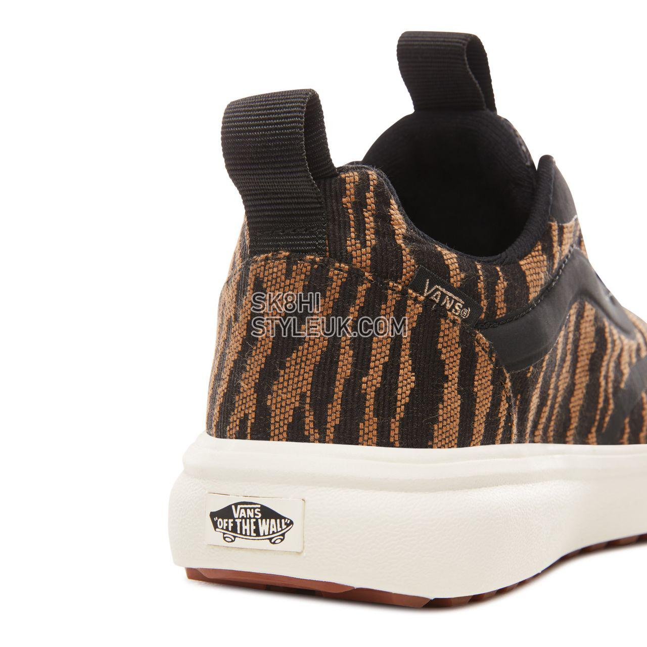 Vans Woven Tiger Ultrarange Rapidweld Classic Mens Womens - (Woven Tiger) Black VN0A3MVUUR3 Shoes