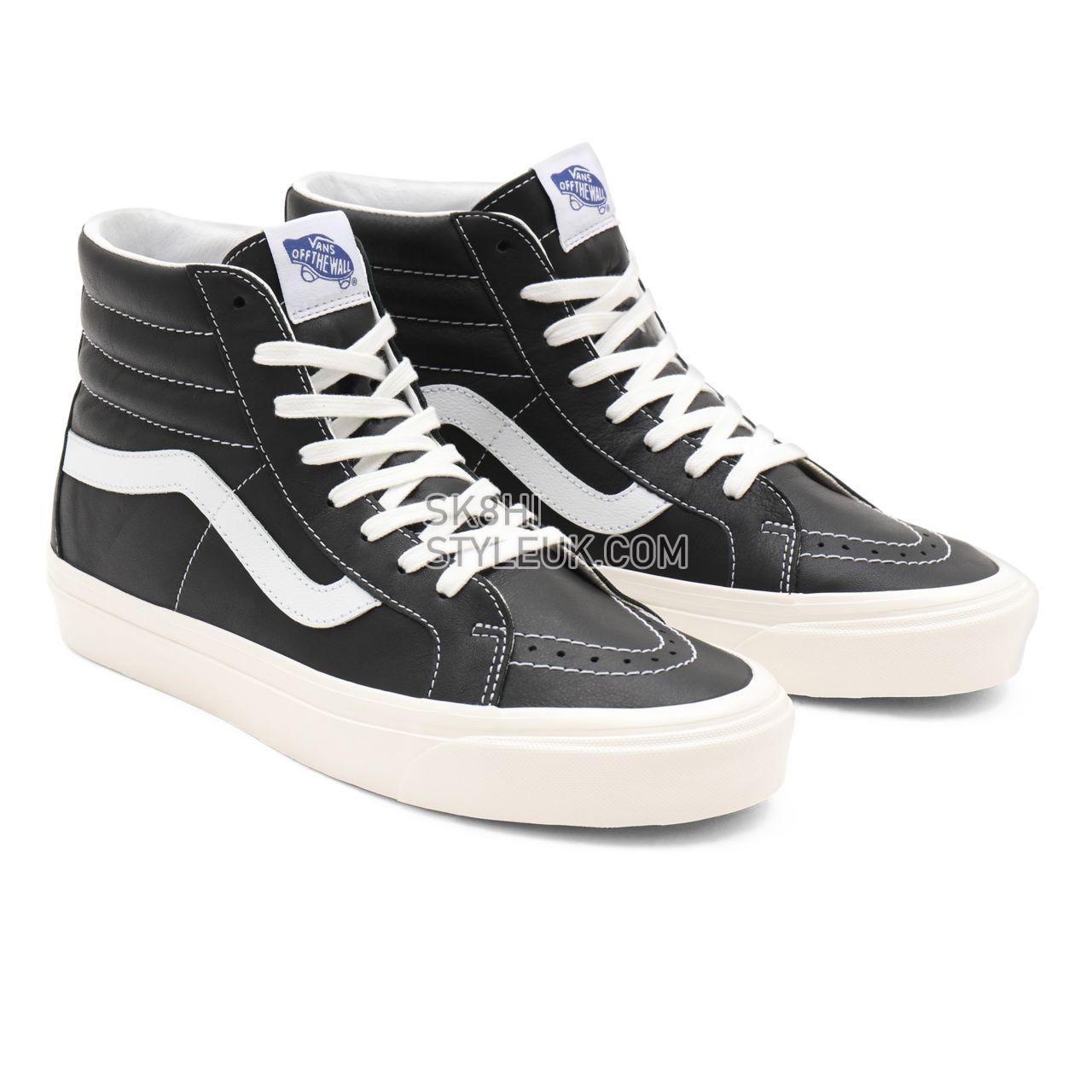 Vans Anaheim Factory Sk8-Hi 38 DX Black Classic Mens Womens - (Anaheim Factory) black/leather VN0A38GF103 Shoes