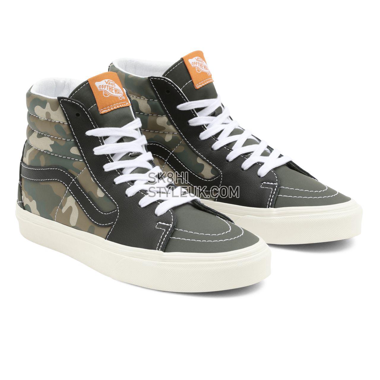 Vans Mixed Utility Sk8-Hi Green Classic Mens Womens - (Mixed Utility) Camo/Multi VN0A5JMJA57 Shoes