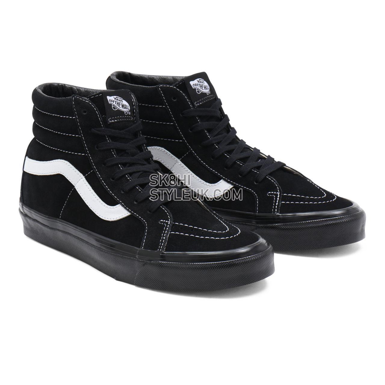 Vans Anaheim Factory Sk8-Hi 38 DX Black Classic Mens Womens - (Anaheim Factory) og black white/og black VN0A38GF9XN Shoes