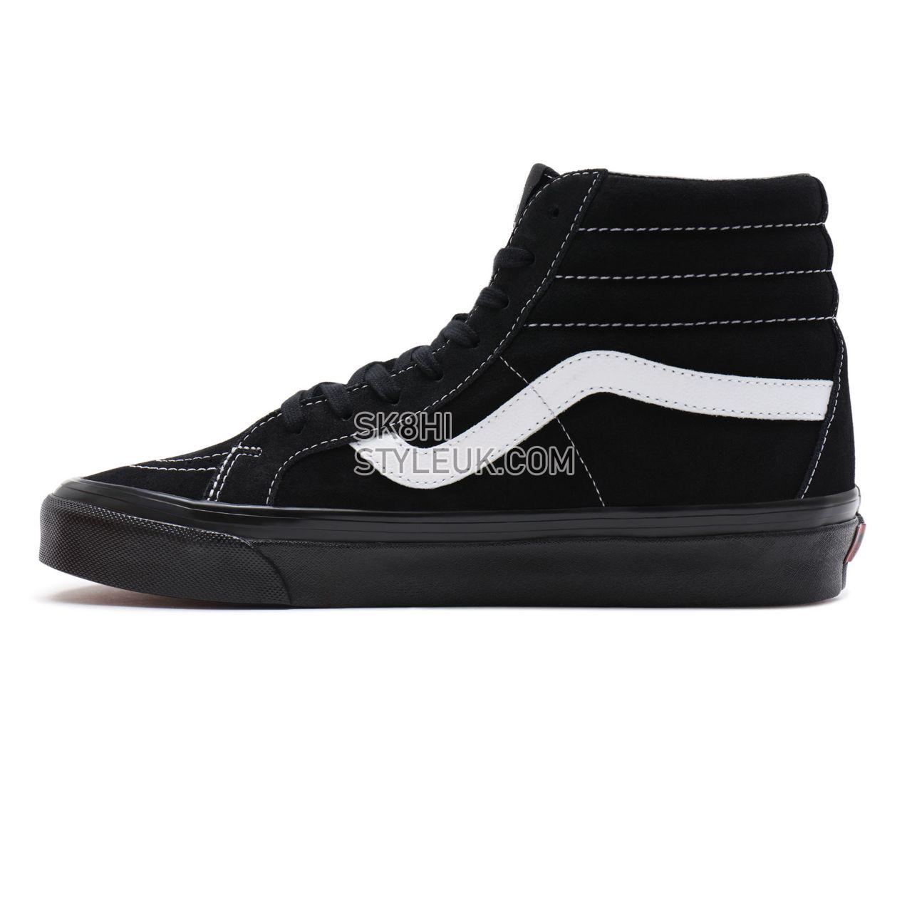 Vans Anaheim Factory Sk8-Hi 38 DX Black Classic Mens Womens - (Anaheim Factory) og black white/og black VN0A38GF9XN Shoes