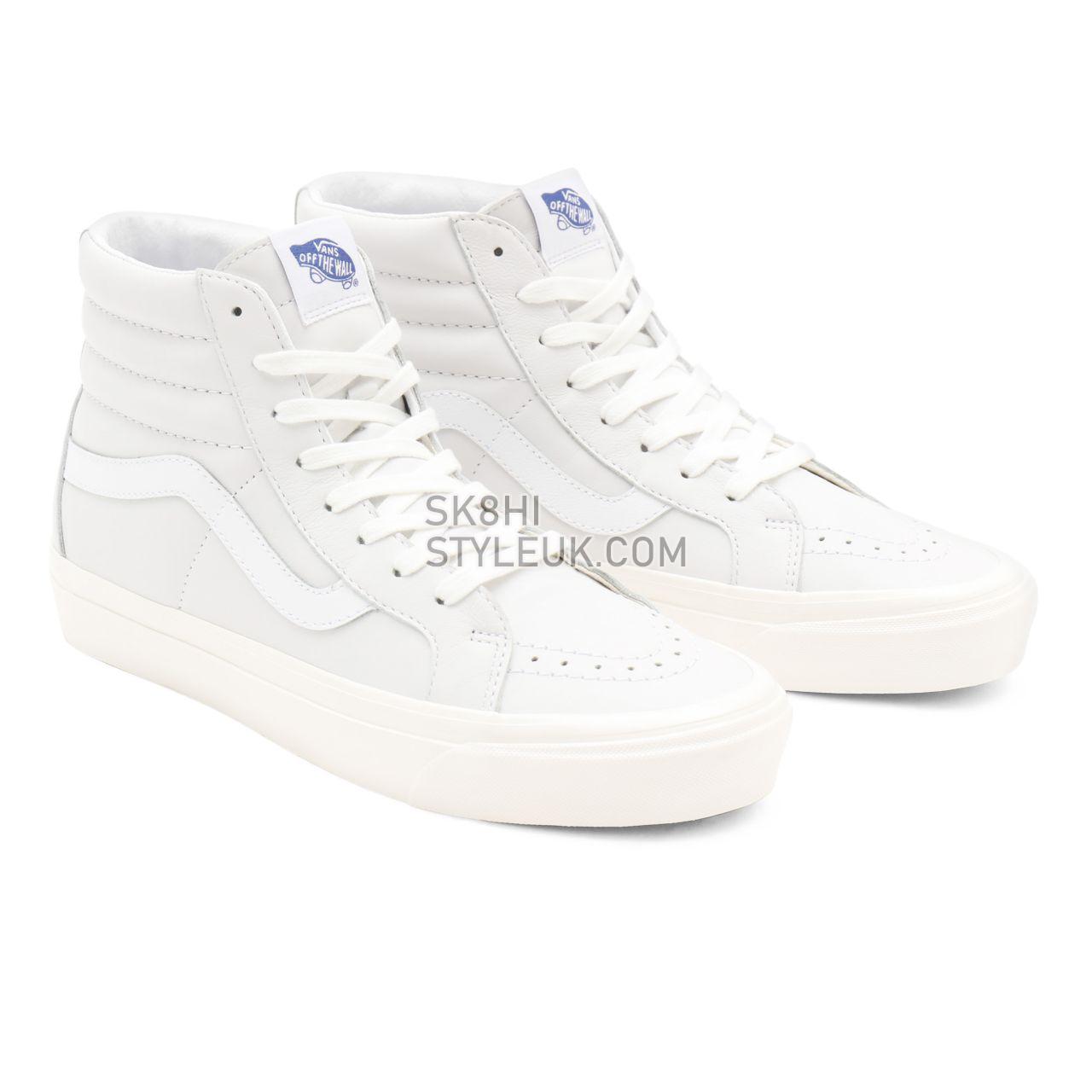 Vans Anaheim Factory Sk8-Hi 38 DX White Classic Mens Womens - (Anaheim Factory) True White/Leather VN0A38GF104 Shoes