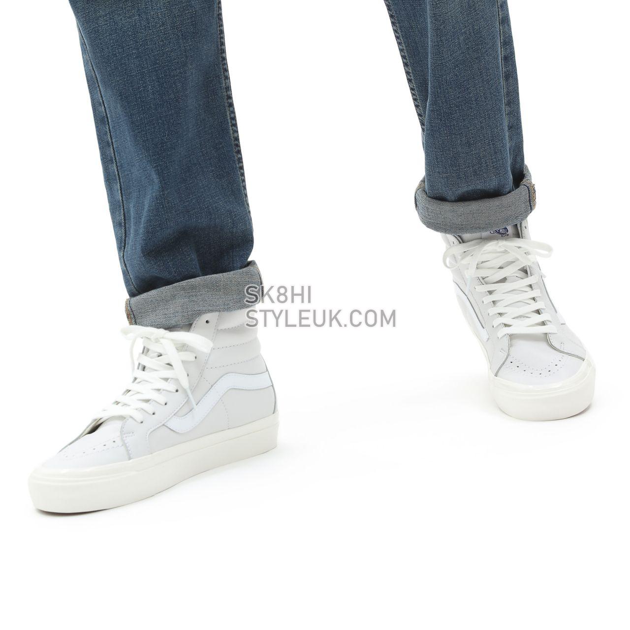 Vans Anaheim Factory Sk8-Hi 38 DX White Classic Mens Womens - (Anaheim Factory) True White/Leather VN0A38GF104 Shoes