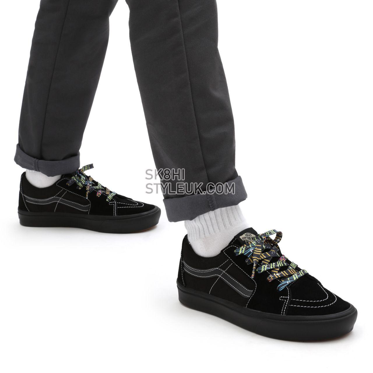 Vans Speed Lacer ComfyCush Sk8-Low Black Classic Mens Womens - (Speed Lacer) black/black VN0A4UVC9LC Shoes