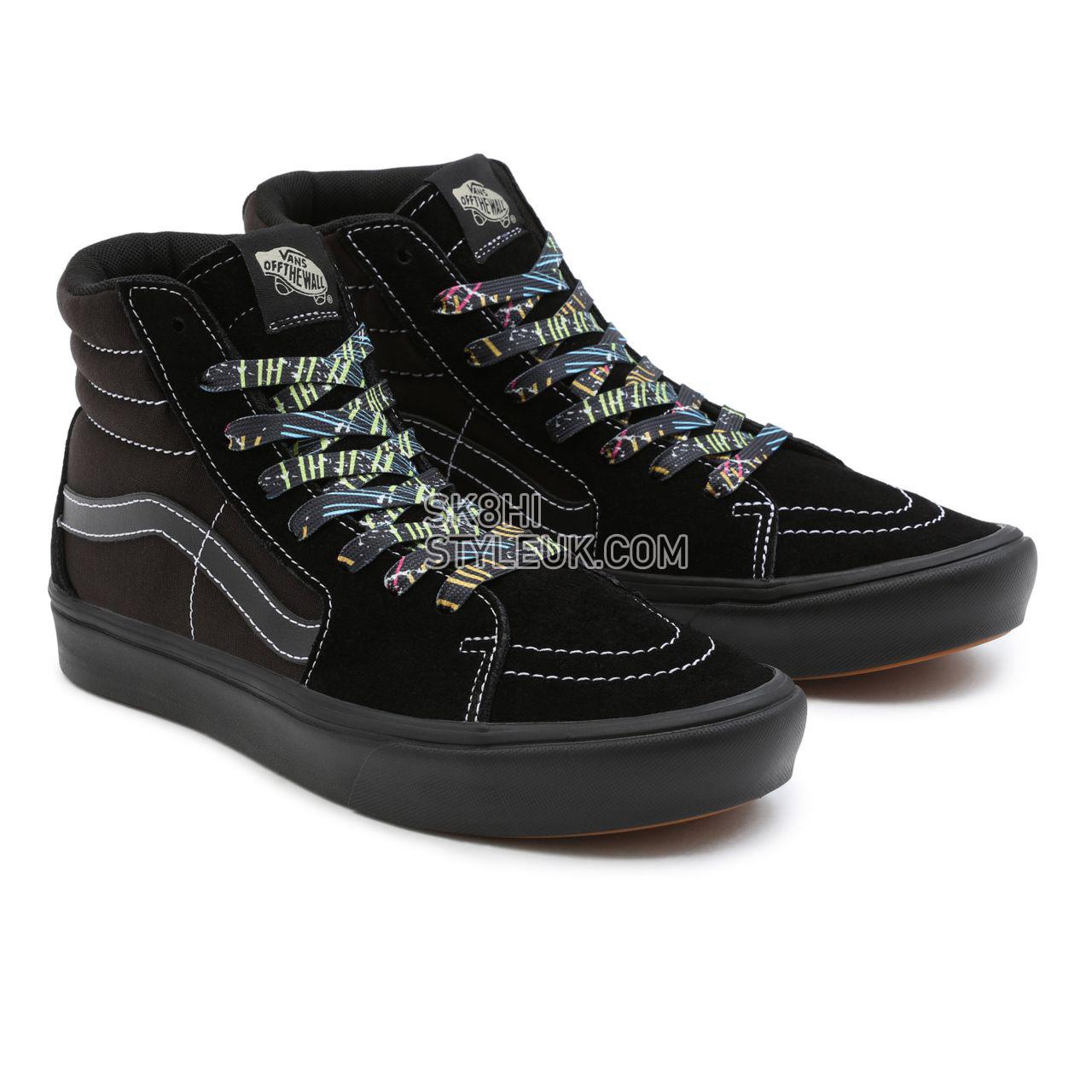 Vans Speed Lacer ComfyCush Sk8-Hi Black Classic Mens Womens - (Speed Lacer) black/black VN0A3WMB9LC Shoes